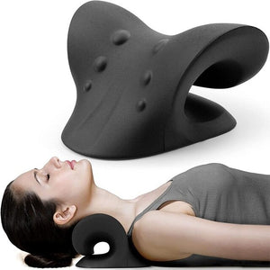 Cervical Spine Stretch Gravity Muscle Relaxation Traction Chiropractic Pillow Shoulder Massage Relieve Pain Spine Correction