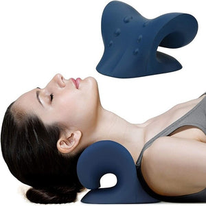 Cervical Spine Stretch Gravity Muscle Relaxation Traction Chiropractic Pillow Shoulder Massage Relieve Pain Spine Correction