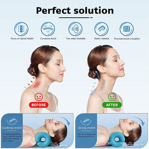 Cervical Spine Stretch Gravity Muscle Relaxation Traction Chiropractic Pillow Shoulder Massage Relieve Pain Spine Correction