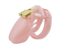 Load image into Gallery viewer, Chastity Cage Male Sex Toys Small/Standard Male Chastity Device Cock Cage with 5 Size Rings Brass Lock Locking Erotic Urethral