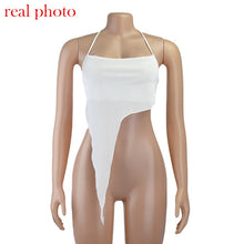 Load image into Gallery viewer, Chic Fashion Sleeveless Halter Crop Tops for Women Hot Sexy Backless Irregular Cropped Feminino Top Streetwear