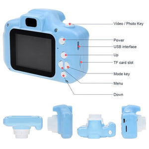 Children Digital Camera HD Photo Video Multi-function Camera Educational Toys Support Multi-languages Memory Card PUO88