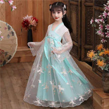 Load image into Gallery viewer, Children Fairy Chinese Style Spring and Summer Ancient Performance Clothing for Kids Cosplay Traditional Dresses Hanfu Clothes