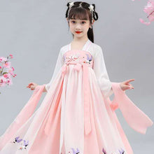 Load image into Gallery viewer, Children Fairy Chinese Style Spring and Summer Ancient Performance Clothing for Kids Cosplay Traditional Dresses Hanfu Clothes