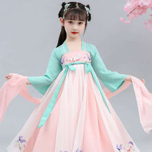 Load image into Gallery viewer, Children Fairy Chinese Style Spring and Summer Ancient Performance Clothing for Kids Cosplay Traditional Dresses Hanfu Clothes