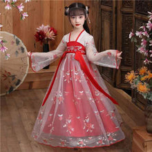 Load image into Gallery viewer, Children Fairy Chinese Style Spring and Summer Ancient Performance Clothing for Kids Cosplay Traditional Dresses Hanfu Clothes