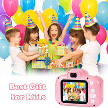 Load image into Gallery viewer, Children Mini Camera  Pink Kids Digital HD Camera 2&quot; Color Display Children Birthday Gift+16GB SD Card Game Study Camera