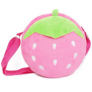 Children Plush Backpack Boy Girl Cartoon Cross Body Duck Doraemon Cute Funny Anti-lost Shoulder Bag Rope Zipper Messenger Bag
