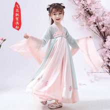 Load image into Gallery viewer, Children Top + Skirt Hanfu Oriental Chinese Style Retro Hanfu Cosplay Kids Tang Suit Princess Traditional Chinese Girl Dress