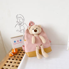 Load image into Gallery viewer, Children&#39;s Bags, New Backpacks, Cute Bear Small Backpacks, Boys and Girls, Primary School Students, Plush School Bags