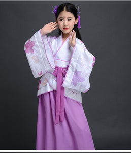 Chinese Costume Ladies Vintage Girls Festival Clothing Women Chinese Robes Dance Outfit Children Cosplay Costume Hanfu Dress Kid