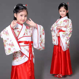 Chinese Costume Ladies Vintage Girls Festival Clothing Women Chinese Robes Dance Outfit Children Cosplay Costume Hanfu Dress Kid