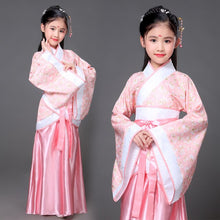 Load image into Gallery viewer, Chinese Costume Ladies Vintage Girls Festival Clothing Women Chinese Robes Dance Outfit Children Cosplay Costume Hanfu Dress Kid