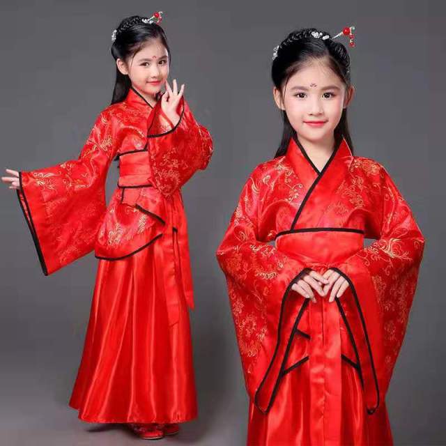 Chinese Dames Kleding Vintage Clothing for Girls Karneval New Year Hanfu Dress Kid Adult Women Dancer Costume