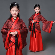 Load image into Gallery viewer, Chinese Dames Kleding Vintage Clothing for Girls Karneval New Year Hanfu Dress Kid Adult Women Dancer Costume