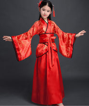 Load image into Gallery viewer, Chinese Dames Kleding Vintage Clothing for Girls Karneval New Year Hanfu Dress Kid Adult Women Dancer Costume