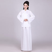 Load image into Gallery viewer, Chinese Folk National Hanfu Outfit Night Suits For Women Sleepwear Two Piece Set Tops Skirt Pants Pajamas Tang Dynasty Costume