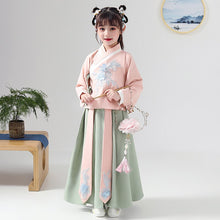 Load image into Gallery viewer, Chinese Girls Hanfu Dress Lovely Kids Photography Christmas Vintage Children Ancient Fairy Princess Photo Shoot Cosplay Gowns