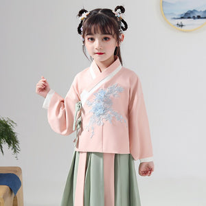 Chinese Girls Hanfu Dress Lovely Kids Photography Christmas Vintage Children Ancient Fairy Princess Photo Shoot Cosplay Gowns
