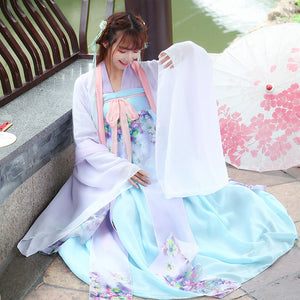 Chinese Traditional Fairy Dance Costume Ancient Hanfu Clothing Women Oriental Folk Dancewear Lady Tang Dynasty Princess Clothing