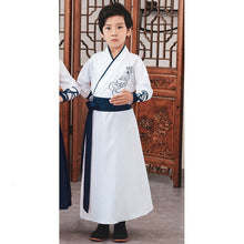 Load image into Gallery viewer, Chinese Traditional Tang Dynasty Hanfu Girl Party Dress Kids Uniforms Children Performance Stage Clothing Set Boy Dance Costumes