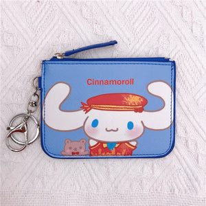 Cinnamoroll Coin Purse Kawaii Cartoon Bag Cute Wallet Pu Card Holder Cinnamoroll Coin Purse Keychain Pendant Wallet Girl Gift
