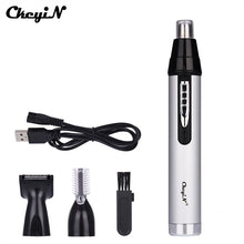 Load image into Gallery viewer, CkeyiN 3 in1 Electric Ear Nose Trimmer for Men&#39;s Shaver Rechargeable Hair Removal Eyebrow Trimer Safe Lasting Face Care Tool Kit