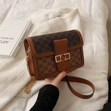 Load image into Gallery viewer, Clássico padrão de impressão couro crossbody aleta sacos para as mulheres retro marca bolsas ombro e bolsas femininas desig
