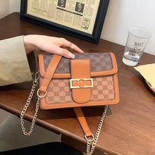 Load image into Gallery viewer, Clássico padrão de impressão couro crossbody aleta sacos para as mulheres retro marca bolsas ombro e bolsas femininas desig