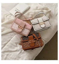 Load image into Gallery viewer, Clássico padrão de impressão couro crossbody aleta sacos para as mulheres retro marca bolsas ombro e bolsas femininas desig
