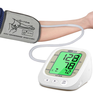 Cofoe Automatic Blood Pressure Monitor Upper Arm Pulse Gauge Meter BP Heart Beat Rate Tonometer Digital LCD Sphygmomanometer