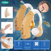 Load image into Gallery viewer, Cofoe Hearing Aid Rechargeable Hearing Aids Mini BTE Invisible USB Ear Aid Sound Amplifier For The Elderly Care Deaf Hear Aid