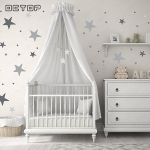 Colorful Stars Polka Dots Vinyl Sticker Room Decor Art Murals Removable Waterproof Wallpaper Home for Wall Nursery Baby DCTOP