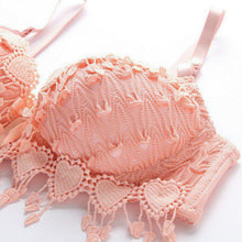 Load image into Gallery viewer, Comfy Breathable Push Up Bralette Sexy Solid Color Bra With Bow Women&#39;s Tassel Lace Trim Bras