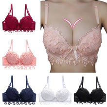 Load image into Gallery viewer, Comfy Breathable Push Up Bralette Sexy Solid Color Bra With Bow Women&#39;s Tassel Lace Trim Bras