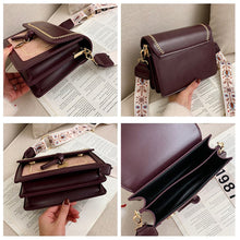 Load image into Gallery viewer, Contrast color Leather Crossbody Bags For Women 2020 Travel Handbag Fashion Simple Shoulder Messenger Bag Ladies Cross Body Bag