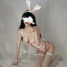 Load image into Gallery viewer, Cosplay Bunny Bodysuit Uniform Women Sex Porn Lingerie Set Femme Sexy Erotica Hollow-out Leopard Open-crotch Slutty Clothes