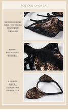 Load image into Gallery viewer, Cosplay Cat Lady Porno Teddies Woman Sexy Lingerie Suit Femme Erotica Bodysuit Hot Leopard Patent Leather Slim Slutty Clothes