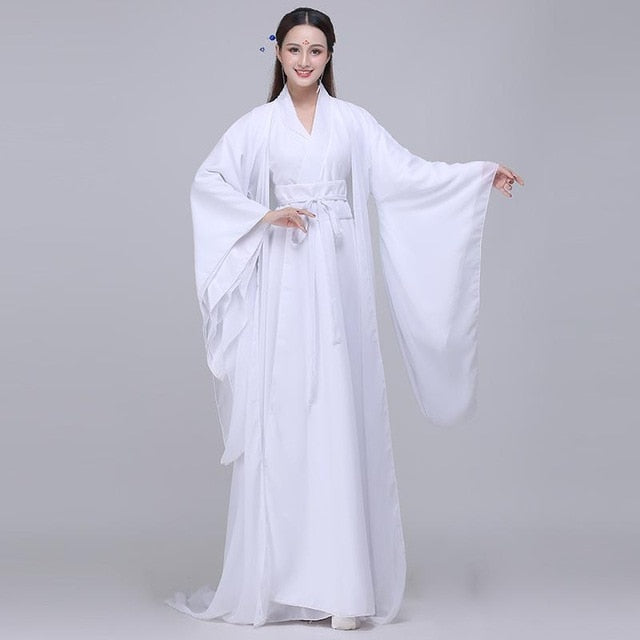 Cosplay Costume Traditional Women Hanfu Clothing Chinese  Ancient Halloween Clothes Classic Dance Zither Performance Dress Gown