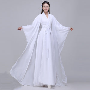Cosplay Costume Traditional Women Hanfu Clothing Chinese  Ancient Halloween Clothes Classic Dance Zither Performance Dress Gown