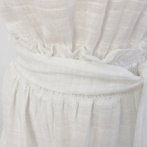 Cotton Linen Women Summer Off Shoulder Jumpsuit  Belted Tunic Sleeveles Playsuit Solid Casual V-neck Short Home Jumpsuits 2021