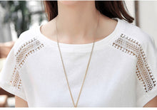 Load image into Gallery viewer, Cotton Summer Blouses Lace Batwing Sleeve Shirts For Womens Tops Shirts Plus Size Women Clothing Korean 2018 Blusas Female