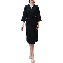 Load image into Gallery viewer, Couple Bathrobe Comfortable Leisure Wear Waist Belt Soft Waffle Lightweight Sleepwear Casual Loose Loungewear Homewear