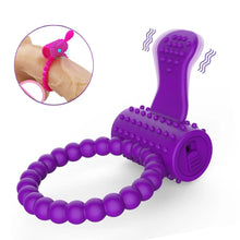 Load image into Gallery viewer, Couple Sexy Toy Elastic Delay Ring Vibrating Cock Stretchy Intense Clit Stimulation Premature Ejaculation Lock Adult Vibrator