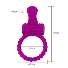 Load image into Gallery viewer, Couple Sexy Toy Elastic Delay Ring Vibrating Cock Stretchy Intense Clit Stimulation Premature Ejaculation Lock Adult Vibrator