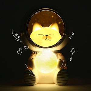 Creative Cute Galaxy Guardian Pet Astronaut Night Light Personality Bedroom Decoration Lights Star Light Kids Toys Birthday Gift