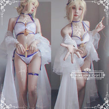 Load image into Gallery viewer, Custom size Azur Lane Jeanne d&#39;Arc Cosplay Costume Sexy bikini swimsuit dress uniform Halloween costumes women Anime outfits cos