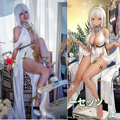 Custom size Azur Lane USS Massachusetts/Big Mamie Cosplay Costume Sexy dress uniform Halloween costumes women Anime outfits cos