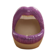 Load image into Gallery viewer, Cute Cartoon Ashtray Lips Ceramic Ashtray Creative Flower Pot Trendy Mouth Fashion Home Mini Send Boyfriend Gift