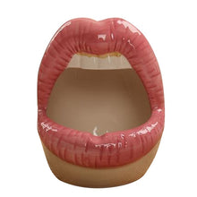 Load image into Gallery viewer, Cute Cartoon Ashtray Lips Ceramic Ashtray Creative Flower Pot Trendy Mouth Fashion Home Mini Send Boyfriend Gift